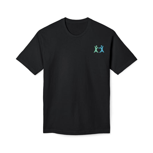 Design on back - Christian Cross T-Shirt — "Blessed are the merciful" Matthew 5:7 Faith Tee