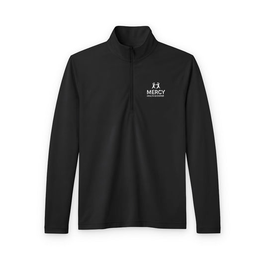 Men's Quarter-Zip Pullover — Embroidered Performance Top