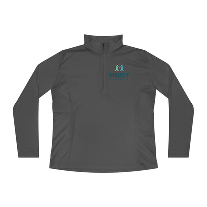Ladies Quarter-Zip Pullover — Mercy Health Logo Performance Top
