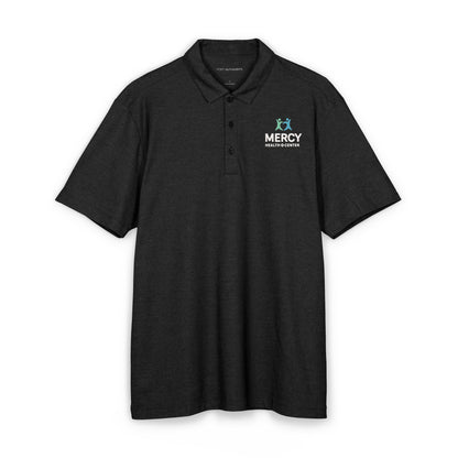 Men's Charcoal Embroidered Polo
