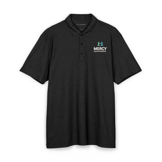 Men's Charcoal Embroidered Polo