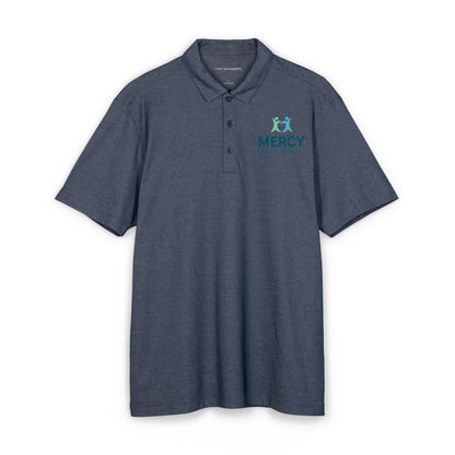 Men's Charcoal Embroidered Polo