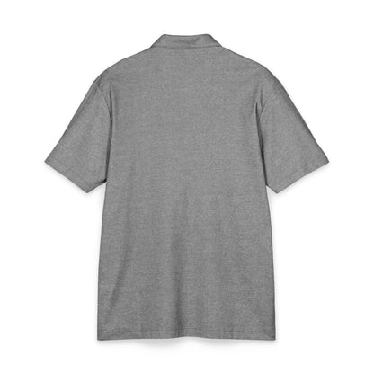 Men's Charcoal Embroidered Polo