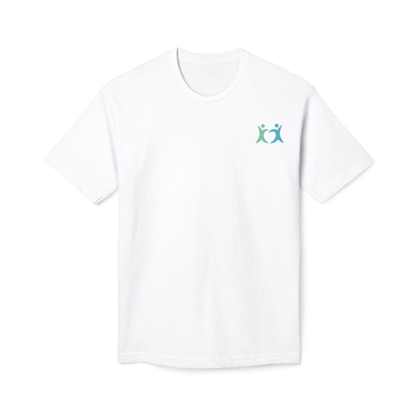 Design on back - Christian Cross T-Shirt — "Blessed are the merciful" Matthew 5:7 Faith Tee