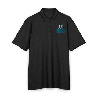 Men's Charcoal Embroidered Polo