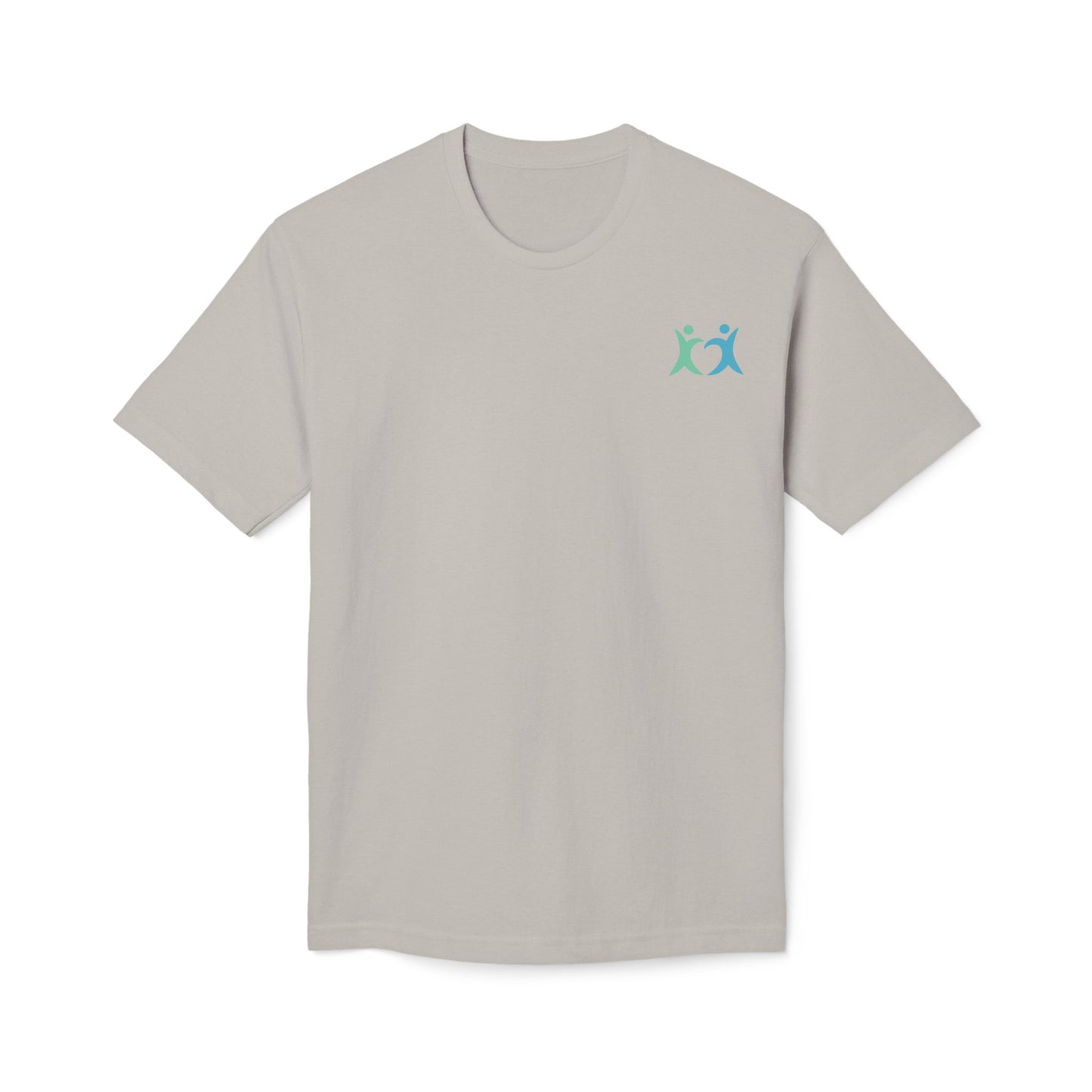 Design on back - Christian Cross T-Shirt — "Blessed are the merciful" Matthew 5:7 Faith Tee