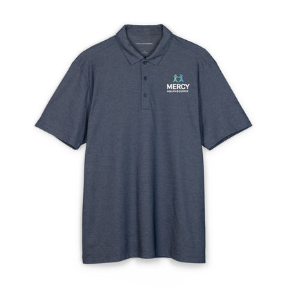 Men's Charcoal Embroidered Polo
