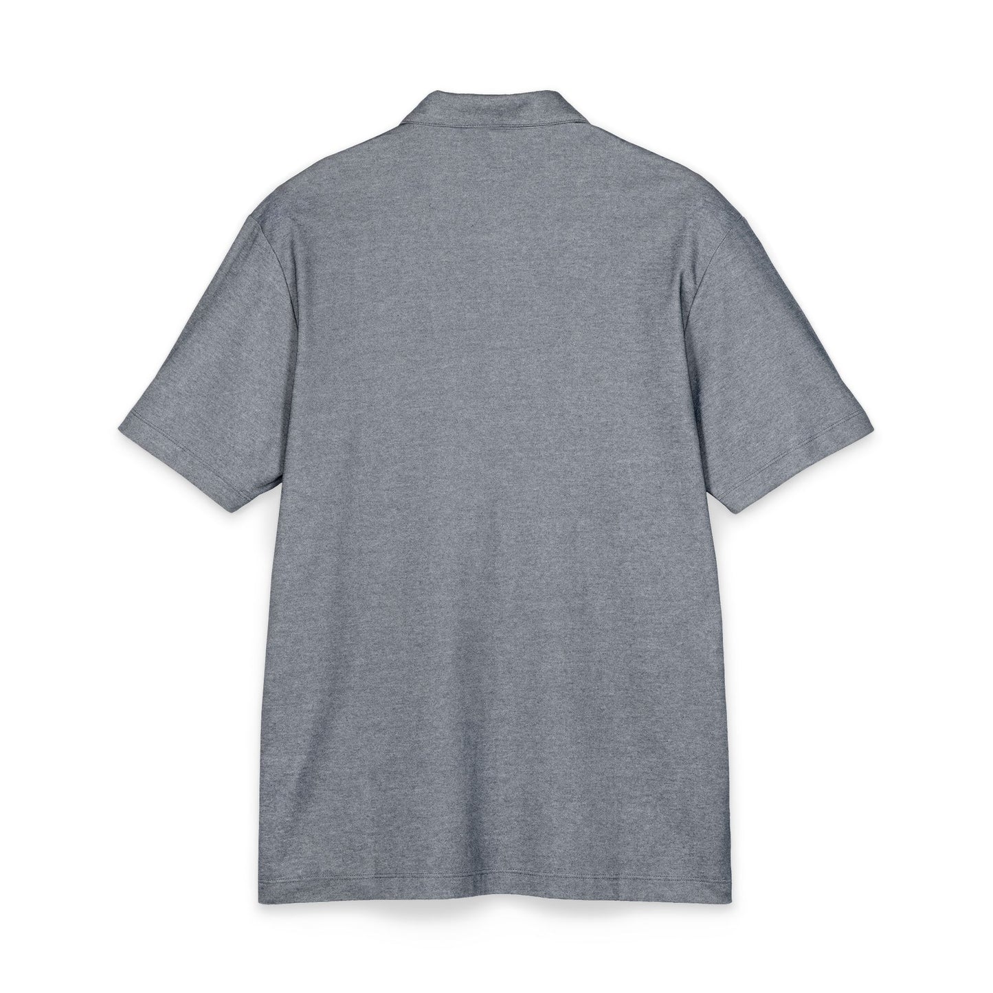Men's Charcoal Embroidered Polo