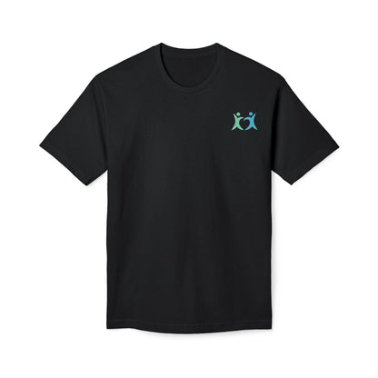 Design on back - Christian Cross T-Shirt — "Blessed are the merciful" Matthew 5:7 Faith Tee