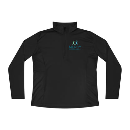 Ladies Quarter-Zip Pullover — Mercy Health Logo Performance Top