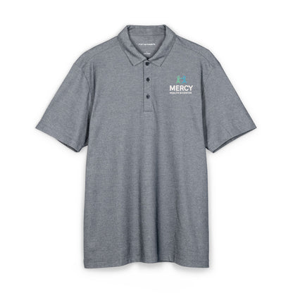 Men's Charcoal Embroidered Polo