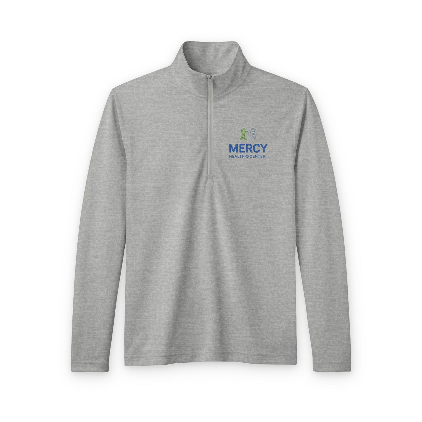 Men's Quarter-Zip Pullover — 'Adventure Awaits' Embroidered Performance Top