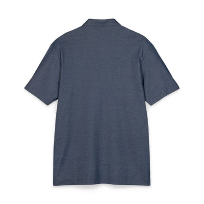Men's Charcoal Embroidered Polo