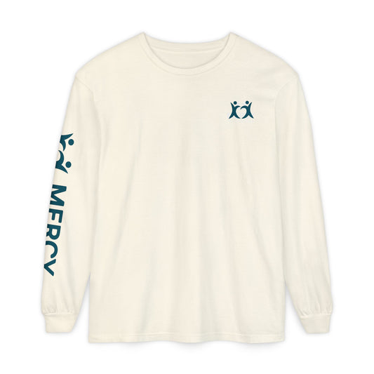 Copy of Mercy Health Center Long Sleeve Tee — 'Blessed are the merciful' Cross Design