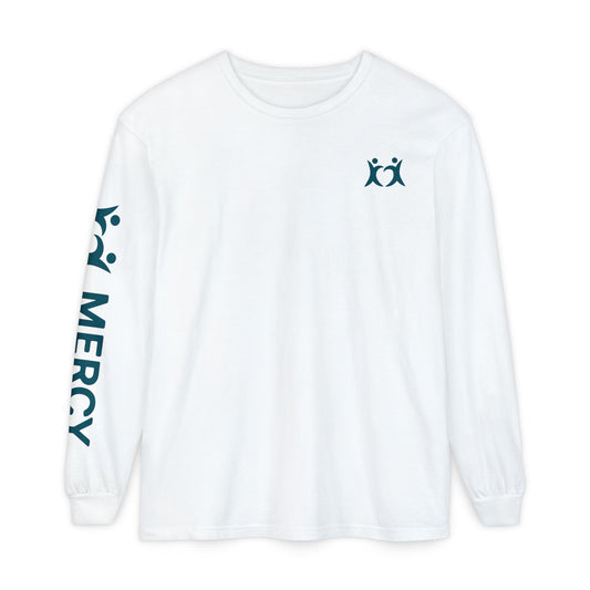 Copy of Mercy Health Center Long Sleeve Tee — 'Blessed are the merciful' Cross Design