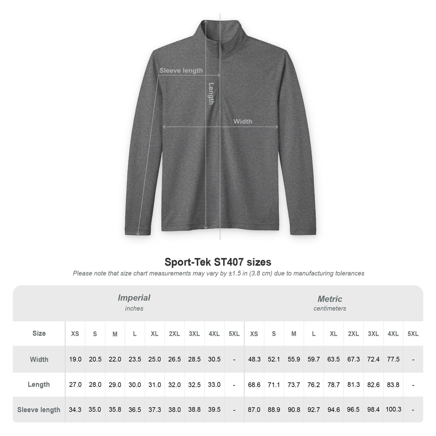 Men's Quarter-Zip Pullover — 'Adventure Awaits' Embroidered Performance Top